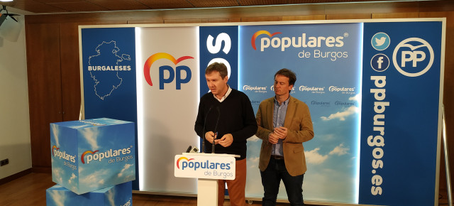 Javier Lacalle y Borja Suárez presentaron la candidatura del PP al Ayuntamiento de Burgos