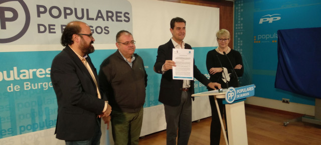 Los procuradores del PP por Burgos dieron a conocer la Proposición en rueda de prensa