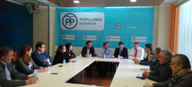 Reunión del Comité de Dirección del PP de Burgos con Francisco Vázquez