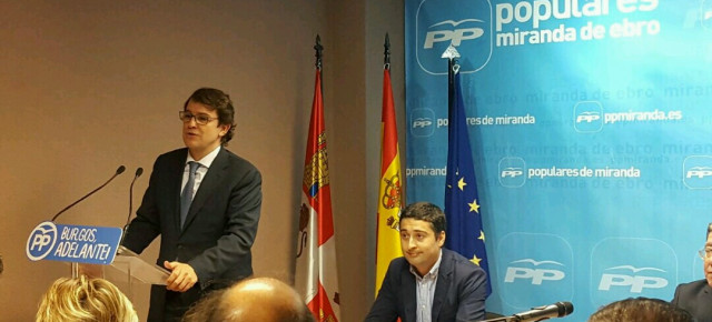 Alfonso Fernández Mañueco inaugura el Congreso del PP de Miranda