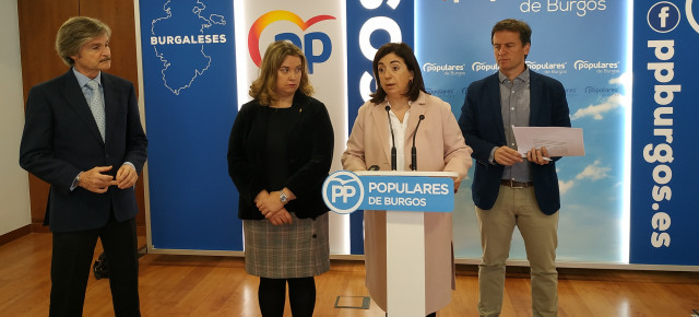Sandra Moneo ha presentado la campaña electoral junto a Jaime Mateu, Cristina Ayala y Borja Suárez.