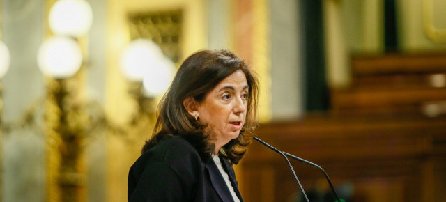 Sandra Moneo durante su intervención en el Congreso